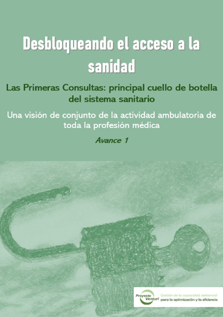 Portada del informe "Desbloqueando el acceso a la sanidad: avance 1 sobre la práctica médica ambulatoria"