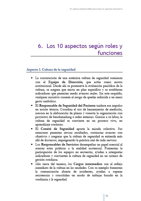 10 aspectos imprescindibles para el éxito en seguridad del paciente - Imagen 5