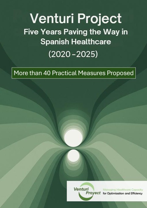 Cover of the Venturi Project 2020–2025 Report: Five Years Leading Change in Spanish Healthcare