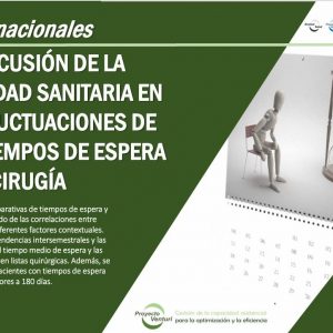 Portada del informe Proyecto Venturi sobre fluctuaciones en los tiempos de espera para cirugía en España (diciembre 2023)